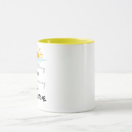 Een leuke daad om in de ochtendMok te doen Mok (Midden)