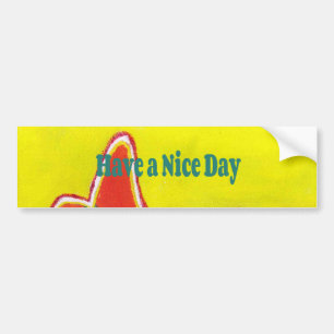 Een leuke dag en een betere nacht olieverfschilder bumpersticker