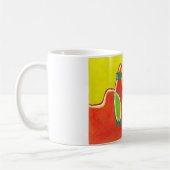 Een leuke dag en een betere nacht olieverfschilder koffiemok (Links)