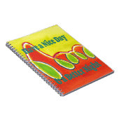 Een leuke dag en een betere nacht olieverfschilder notitieboek (Rechterzijde)