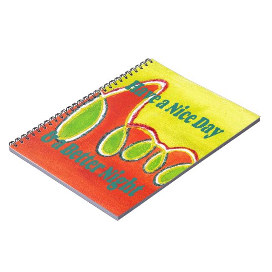 Een leuke dag en een betere nacht olieverfschilder notitieboek (Linkerzijde)