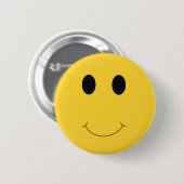 Een leuke dag gele Button voor het gezicht (Voorkant /achterkant)