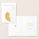 Een leuke dag kat begroeten folie kaarten (Display)