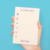 Een leuke dag Kleurrijke harten checklist Post-it® Notes