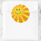 Een leuke dag! ronde sticker (Tas)