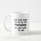 Een leuke ding om 's ochtends te doen koffiemok (Links)