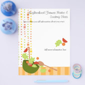 een leuke en heerlijke salade flyer (Enkel)