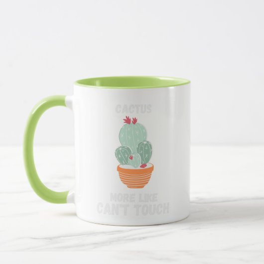 Een leuke en leuke cactus mok (Links)