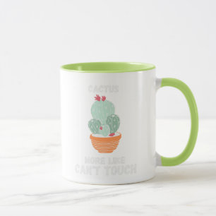 Een leuke en leuke cactus mok