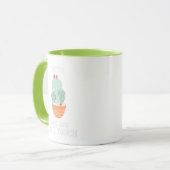 Een leuke en leuke cactus mok (Voorkant links)