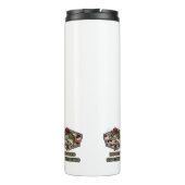 Een leuke en stoute illustratie van een coole baar thermosbeker (Achterkant)