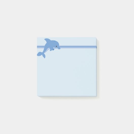 Een leuke Gelukkige Dolfijn Post-it® Notes (Voorkant)