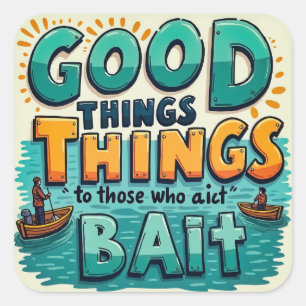 Een leuke Geviste herinnering Vierkante Sticker