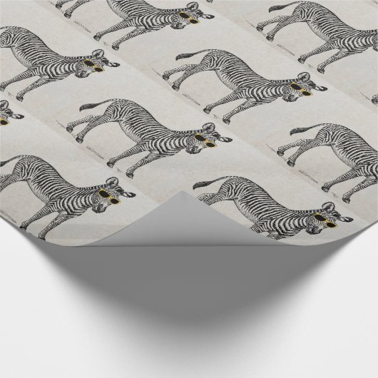 Een leuke grappige schets met een trendy bril. cadeaupapier (Hoek)