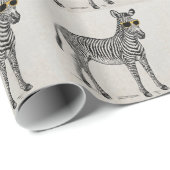 Een leuke grappige schets met een trendy bril. cadeaupapier (Rol Hoek)