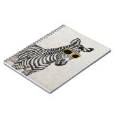 Een leuke grappige schets met een trendy bril. notitieboek (Linkerzijde)