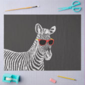 Een leuke, grappige, witte schets met een bril tissuepapier (Craft)