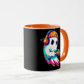 Een leuke Halloween Ghost Gamer Mok (Voorkant rechts)