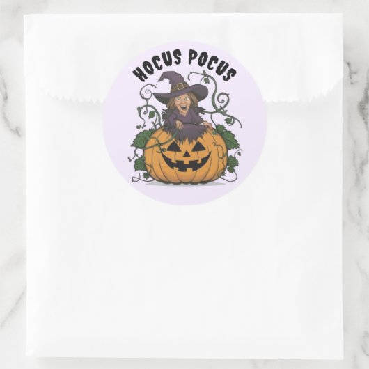 Een leuke Halloween Witch Sticker (Tas)