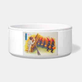 Een leuke Halloween (zwarte katten) Voerbakje