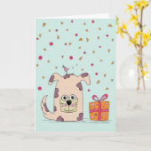 Een leuke Happy Birthday Kaart (Gele Bloem)