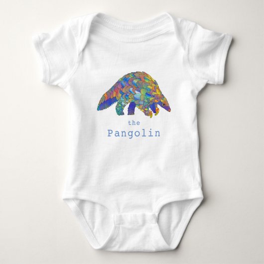 Een leuke illustratie van pangolin romper (Voorkant)