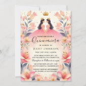 Een leuke Joy Lily Twin Dual Joint Dubbele Quincea Kaart (Voorkant)