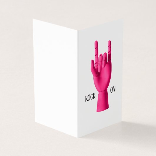 Een leuke kaart voor de rocker in je leven (Buitenkant)