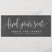 Een leuke kalligrafie vind je Kaart in je stoel (Voorkant)