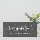 Een leuke kalligrafie vind je Kaart in je stoel (Staand voorkant)