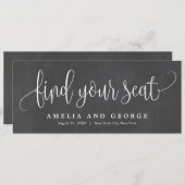 Een leuke kalligrafie vind je Kaart in je stoel (Voorkant / Achterkant)