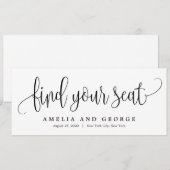 Een leuke kalligrafie vind je Kaart in je stoel (Voorkant / Achterkant)