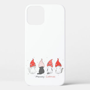 Een leuke kat met gnoompet voor kerstmis. Case-Mate iPhone case