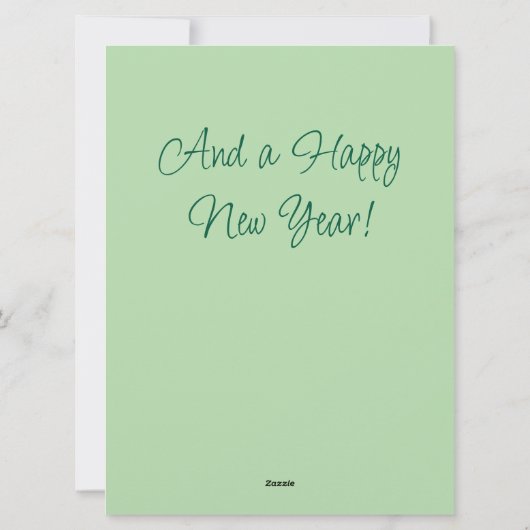 Een leuke kerstman Kaart (Achterkant)