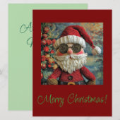 Een leuke kerstman Kaart (Voorkant / Achterkant)