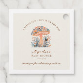 Een leuke kleine man is op de weg Baby shower Bedankjes Labels (Achterkant)