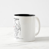 Een leuke koffie tijd tweekleurige koffiemok (Voorkant rechts)