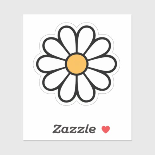 Een leuke madeliefje sticker (Vel)