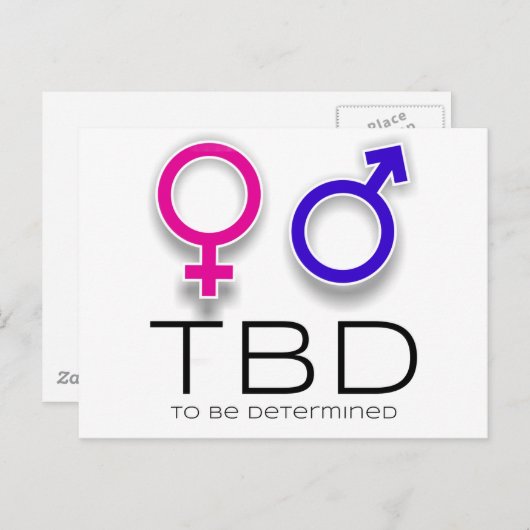 Een leuke manier om aan te kondigen dat je een bab aankondigingskaart (Voorkant / Achterkant)