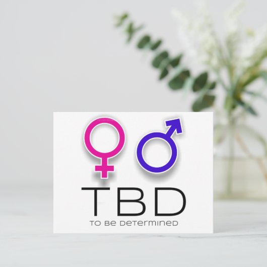 Een leuke manier om aan te kondigen dat je een bab aankondigingskaart (Staand voorkant)