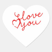Een leuke manier om iemand te vertellen dat ik van hart sticker (Voorkant)