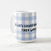 Een leuke mok met een kattenthema, ideaal voor een (Voorkant links)