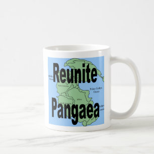 Een leuke mok "Reunite Pangaea"
