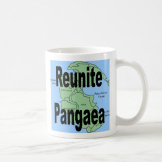 Een leuke mok "Reunite Pangaea"