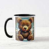 Een leuke, mooie, pluche-noeve. mok (Links)