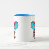 Een leuke olifant en haar apen vrienden. mok (Midden)