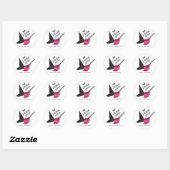 Een leuke, ondeugende tijd Gelukkig Halloween Ronde Sticker (Vel)