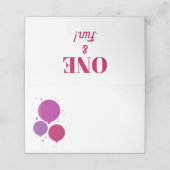 Een leuke paarse verjaardag | Plaatskaarten Plaatskaartje (Buitenkant ongevouwen)