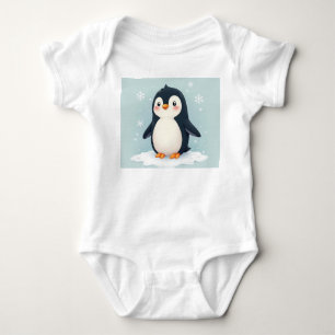 een leuke pinguïn Baby Bodysuit