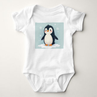 een leuke pinguïn Baby Bodysuit